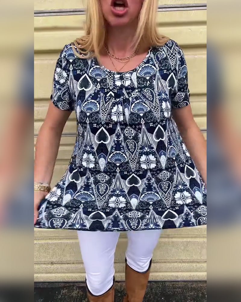 Rita | Retro Zomer T-Shirt - Lune Amsterdam