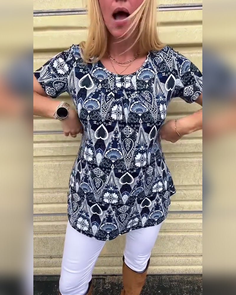 Rita | Retro Zomer T-Shirt - Lune Amsterdam