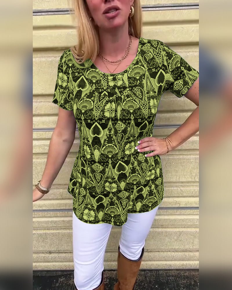 Rita | Retro Zomer T-Shirt - Lune Amsterdam