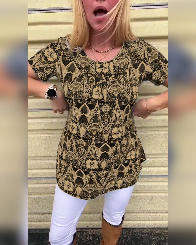 Rita | Retro Zomer T-Shirt - Lune Amsterdam