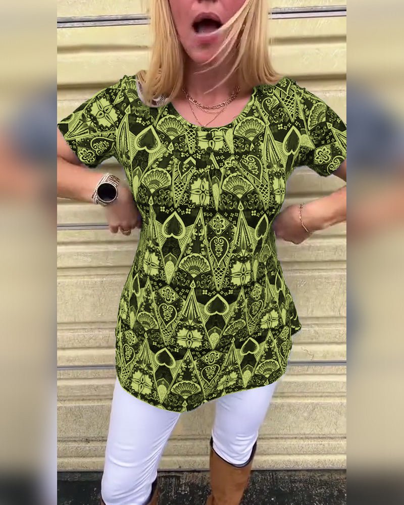 Rita | Retro Zomer T-Shirt - Lune Amsterdam