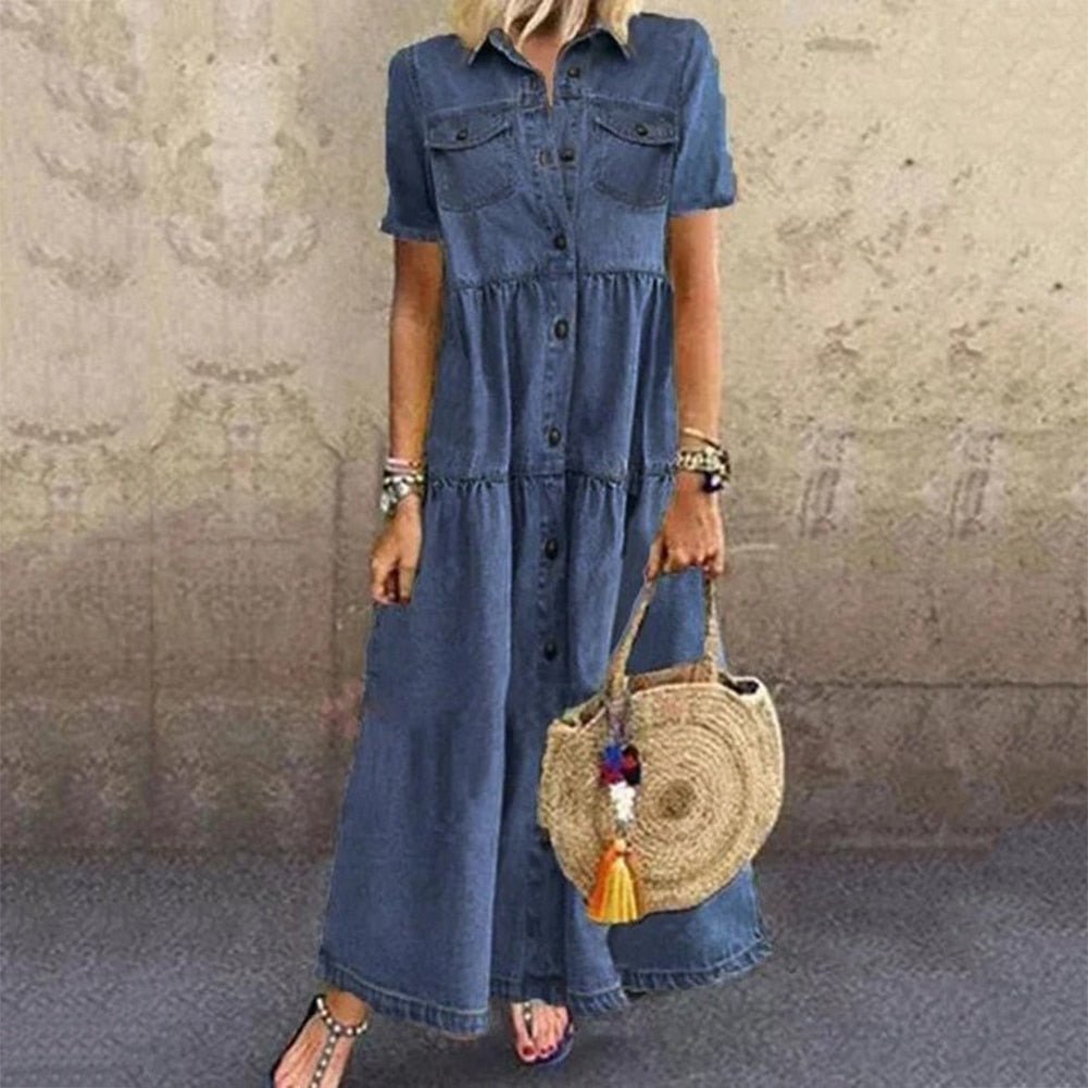 Ryder | Maxi Denim Jurk - Lune Amsterdam