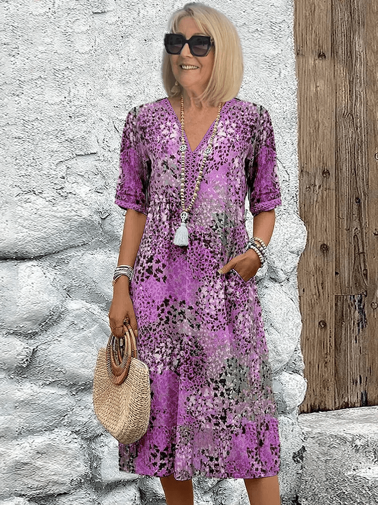 Sandra™ | Midi - jurk - Lune Amsterdam