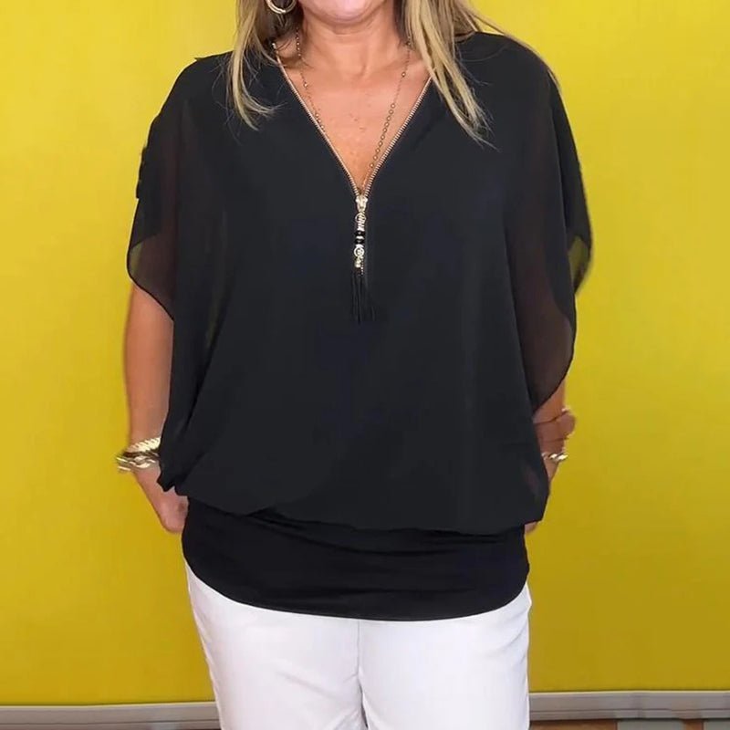 Sandra | Ruffle Blouse - Lune Amsterdam