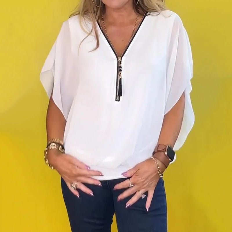 Sandra | Ruffle Blouse - Lune Amsterdam