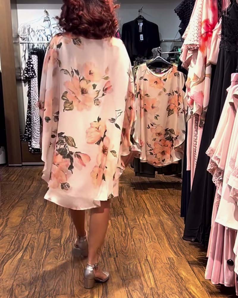 Sanna | Midi Rose Jurk - Lune Amsterdam