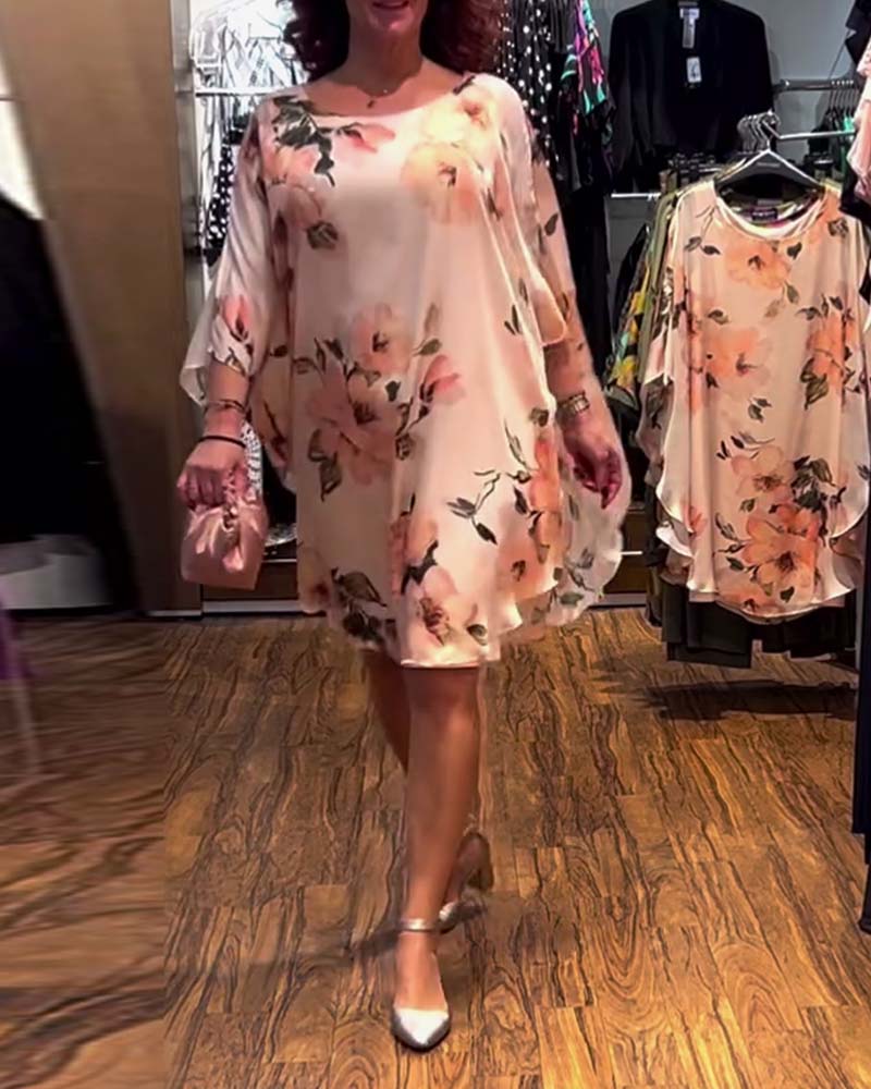 Sanna | Midi Rose Jurk - Lune Amsterdam