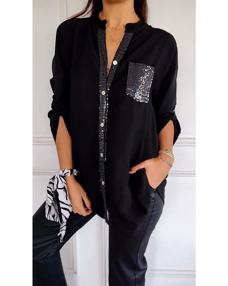 Sarah | Sequin Blouse - Lune Amsterdam