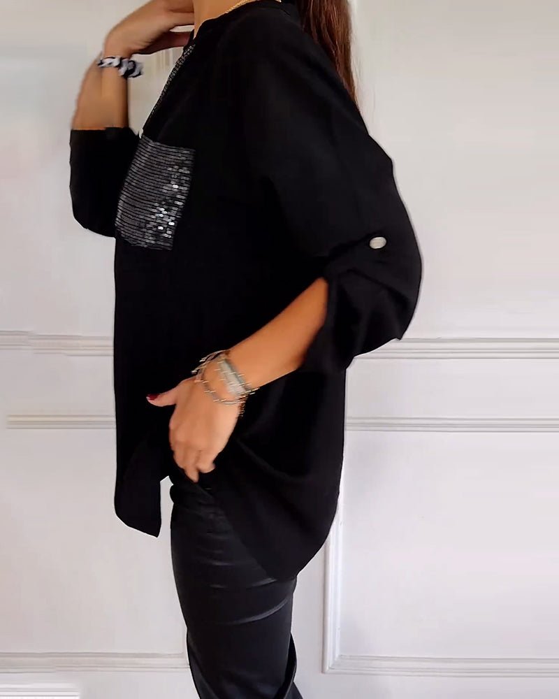 Sarah | Sequin Blouse - Lune Amsterdam