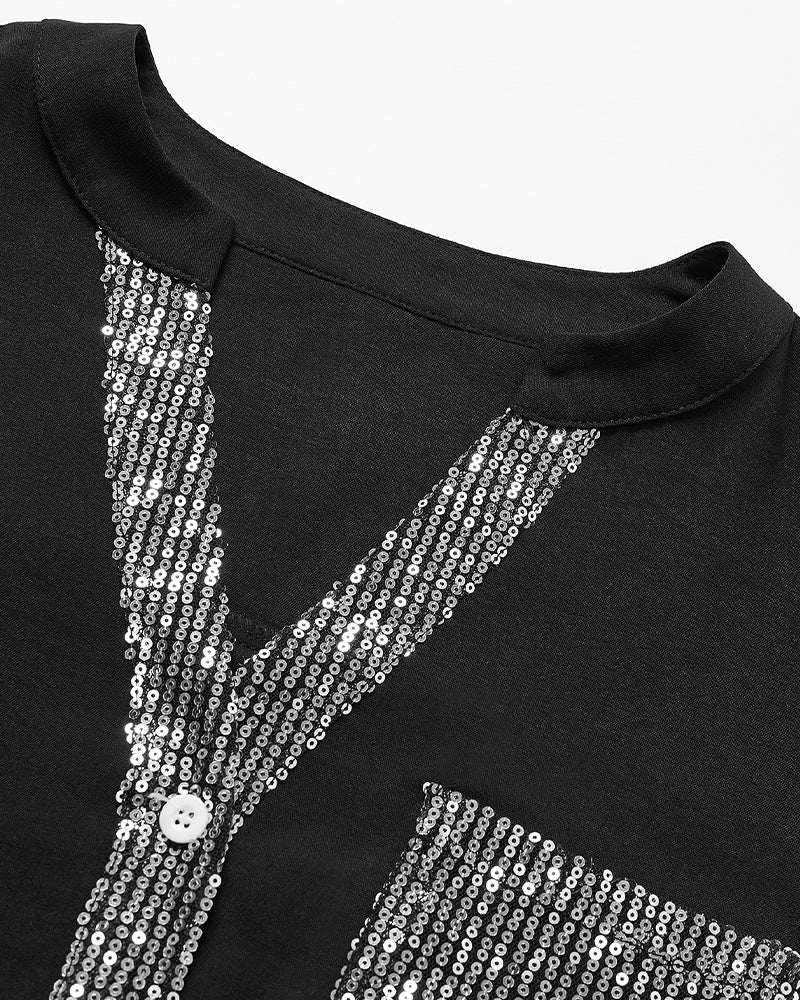 Sarah | Sequin Blouse - Lune Amsterdam