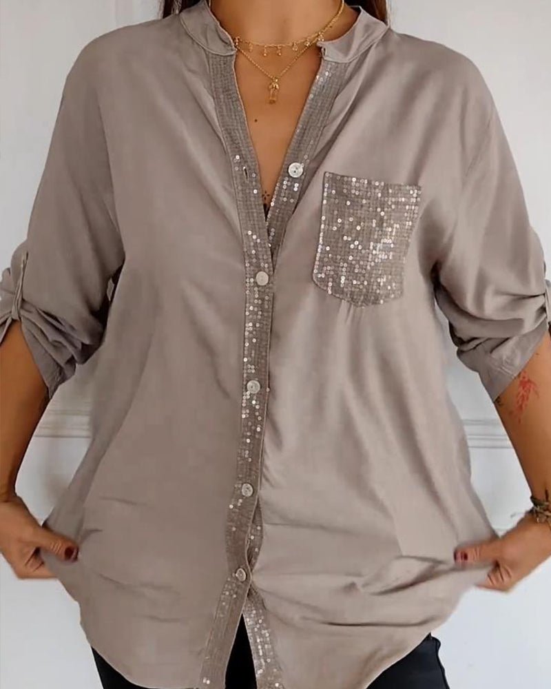 Sarah | Sequin Blouse - Lune Amsterdam