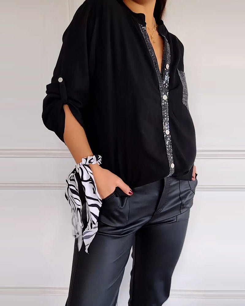 Sarah | Sequin Blouse - Lune Amsterdam