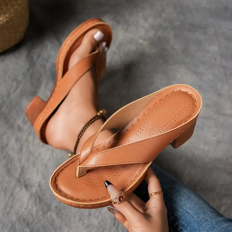 Sharon™ | Comfortabele sandalen met hak - Lune Amsterdam
