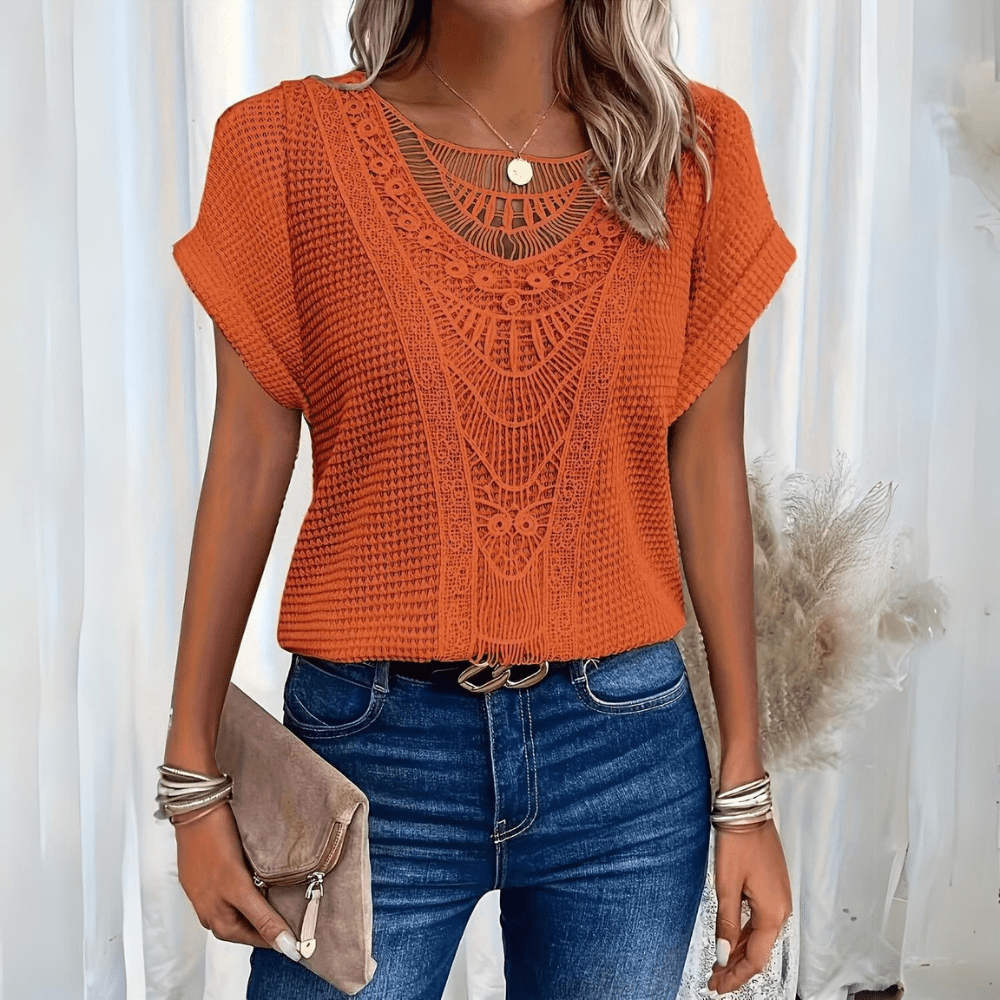 Stella™ | Elegante Ibiza - style blouse - Lune Amsterdam