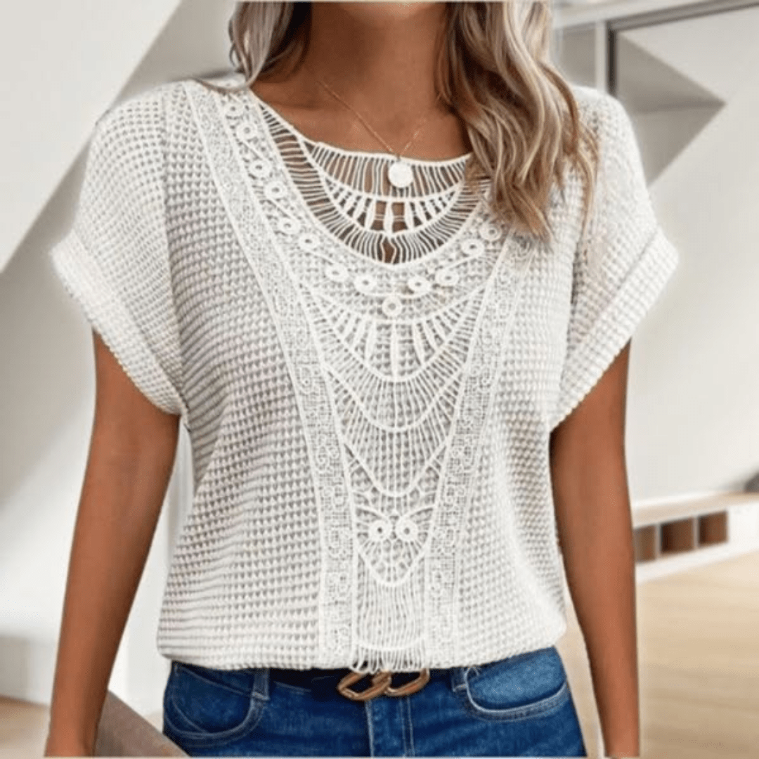 Stella™ | Elegante Ibiza - style blouse - Lune Amsterdam