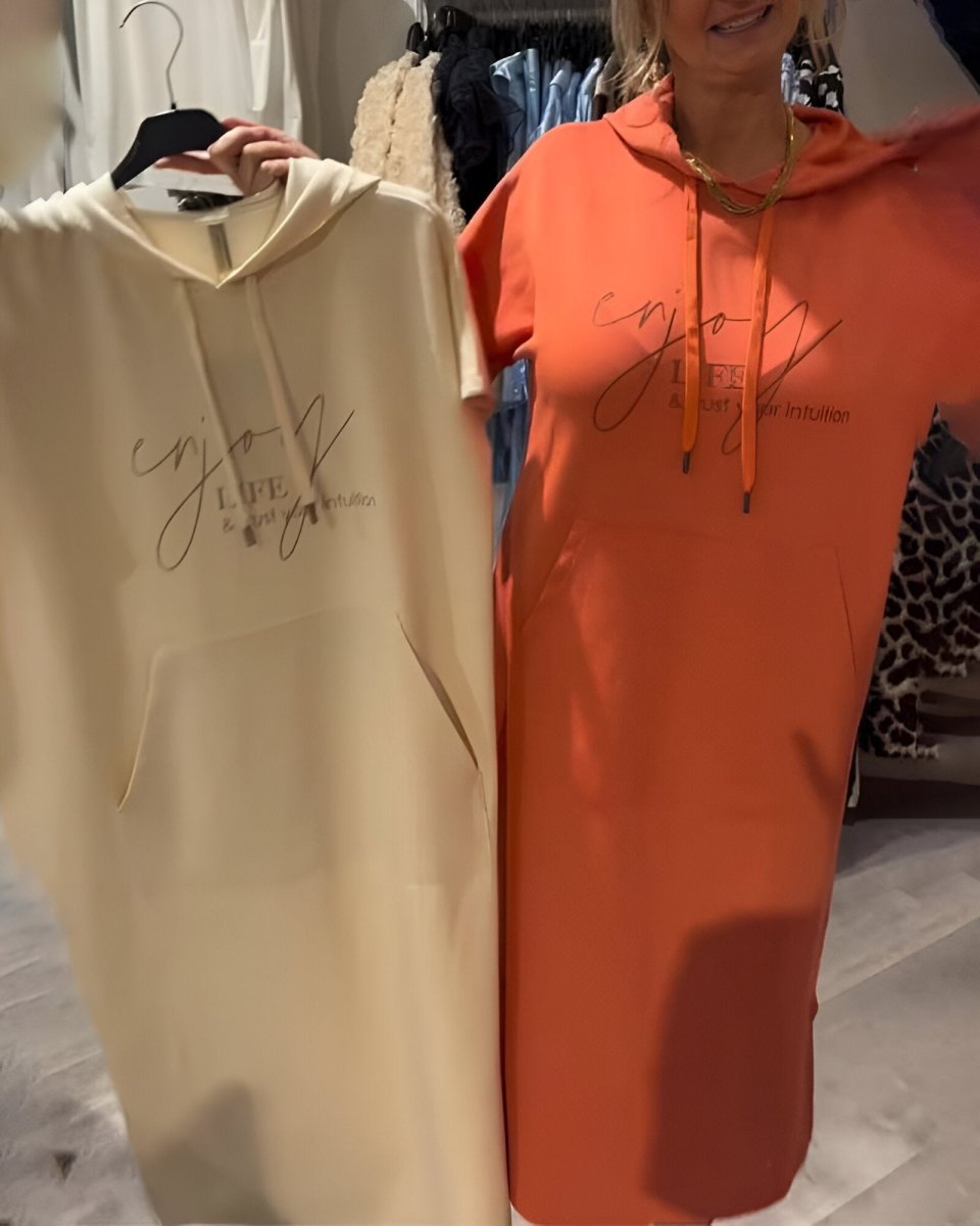 Susanne™ | Casual Hoodie Jurk - Lune Amsterdam