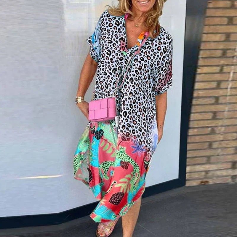 Tanya | Leopard Zomerjurk - Lune Amsterdam
