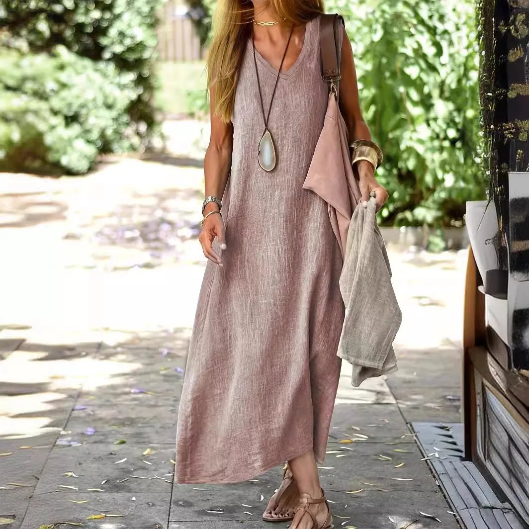 Valerie | Maxi Linnen Jurk - Lune Amsterdam