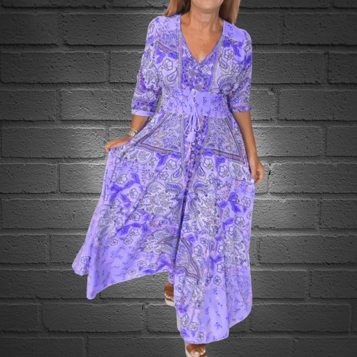 Veerle™ | Maxi - Jurk - Lune Amsterdam