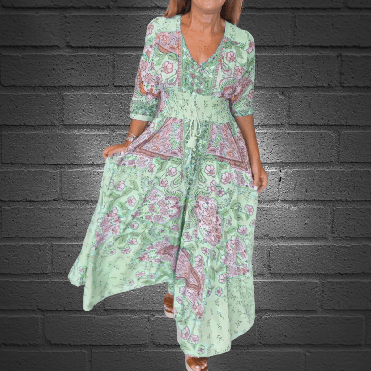 Veerle™ | Maxi - Jurk - Lune Amsterdam