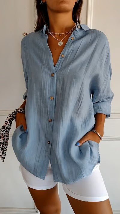 Vivien | Lente Blouse - Lune Amsterdam
