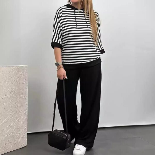 Angela | Striped Co - ord Set - Lune Amsterdam
