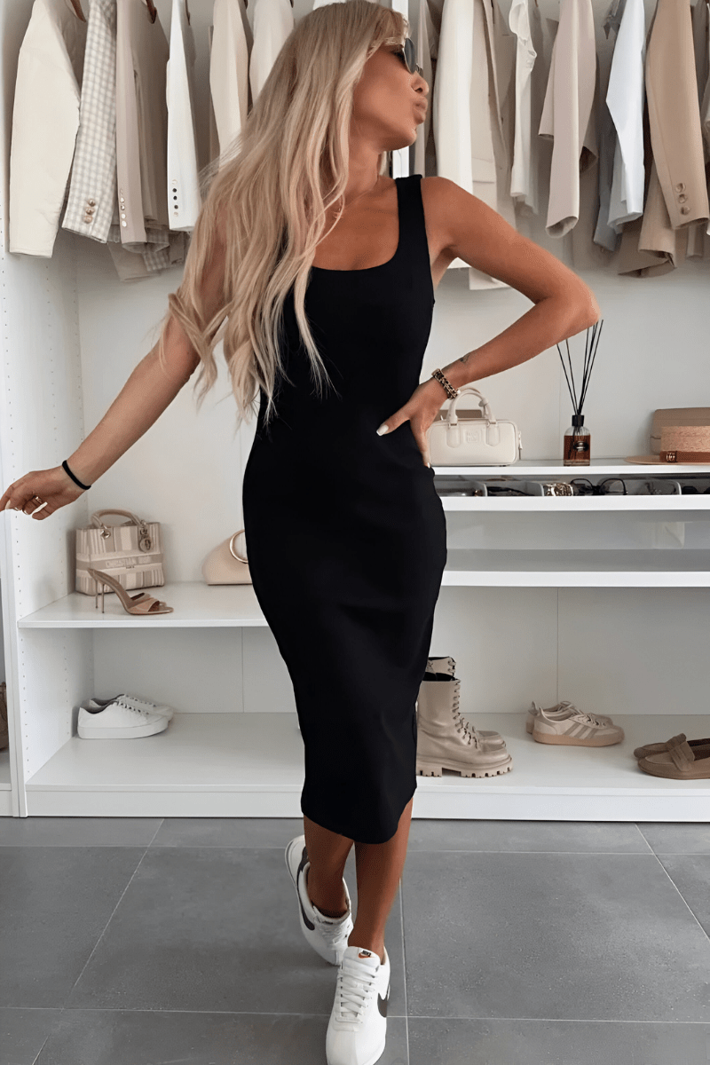 Anita™ | Comfortabele Midi Jurk & Vest - Lune Amsterdam