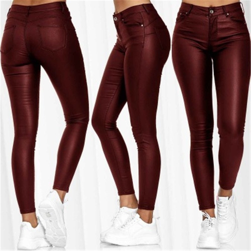 Blake | Leather Look Broek - Lune Amsterdam