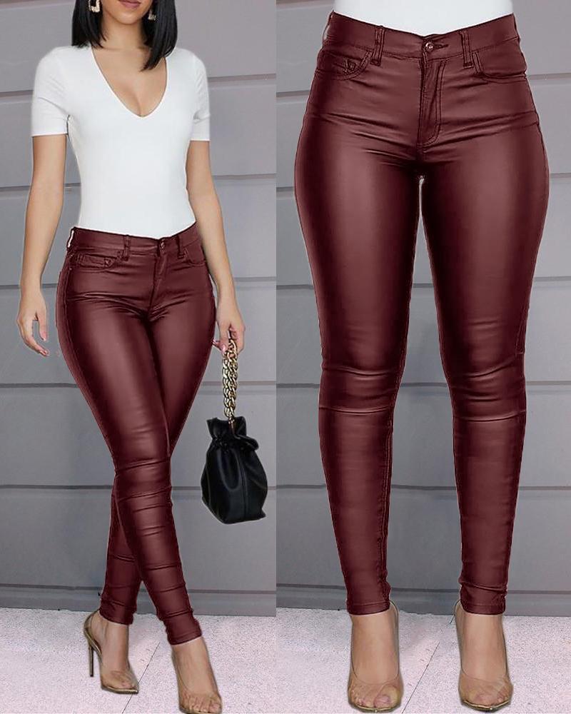 Blake | Leather Look Broek - Lune Amsterdam