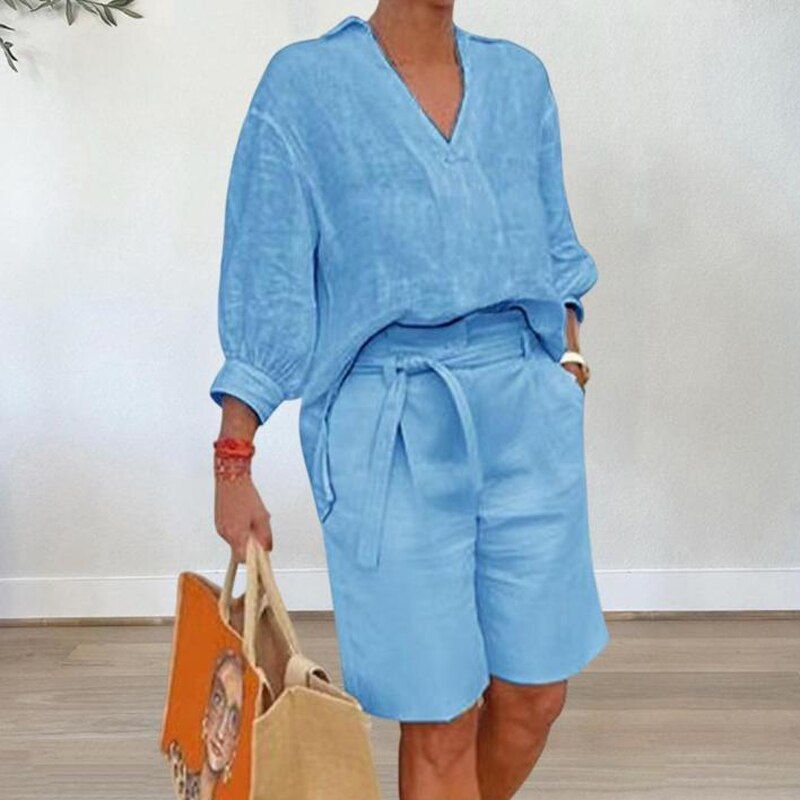 Bridget | Linnen Co - ord Set - Lune Amsterdam