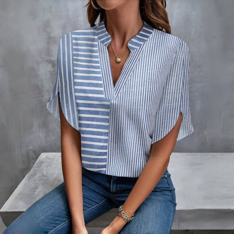 Caroline | Striped Blouse - Lune Amsterdam