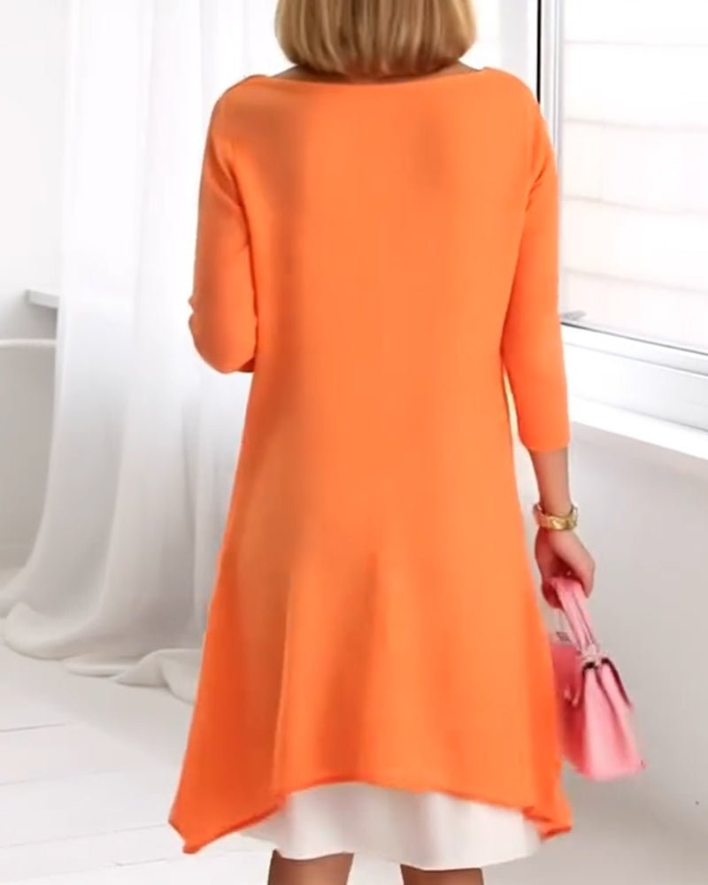 Fabiola | Tweedelig Midi Jurk - Lune Amsterdam