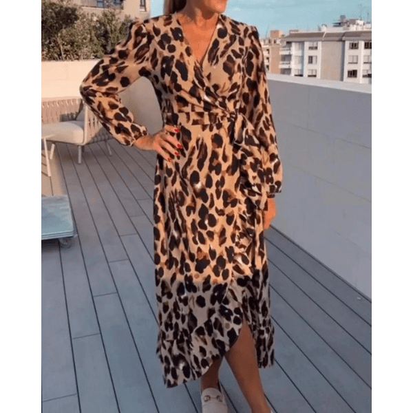 Georgia | Leopard Jurk - Lune Amsterdam