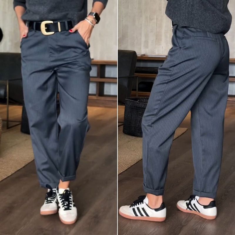 Ilona | Striped Pantalon - Lune Amsterdam