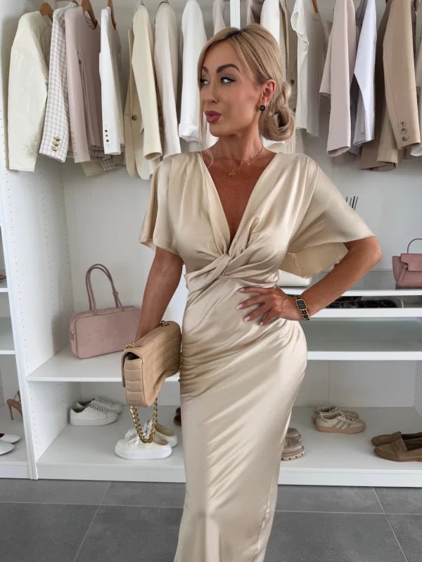 Isabel | Maxi Satin Jurk - Lune Amsterdam