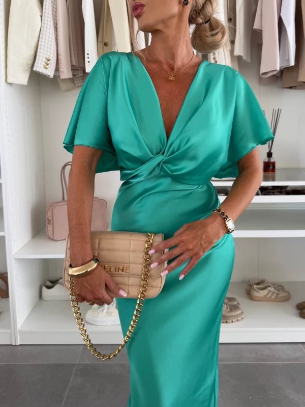 Isabel | Maxi Satin Jurk - Lune Amsterdam