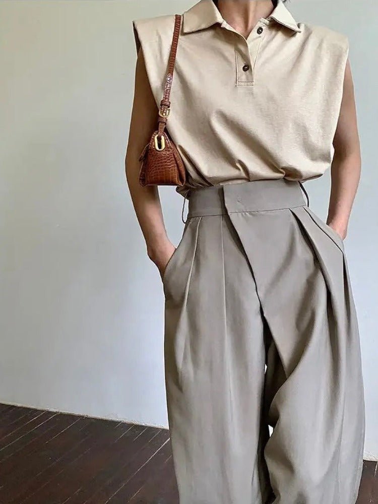 Jacky | Asymmetrische Baggy Broek - Lune Amsterdam