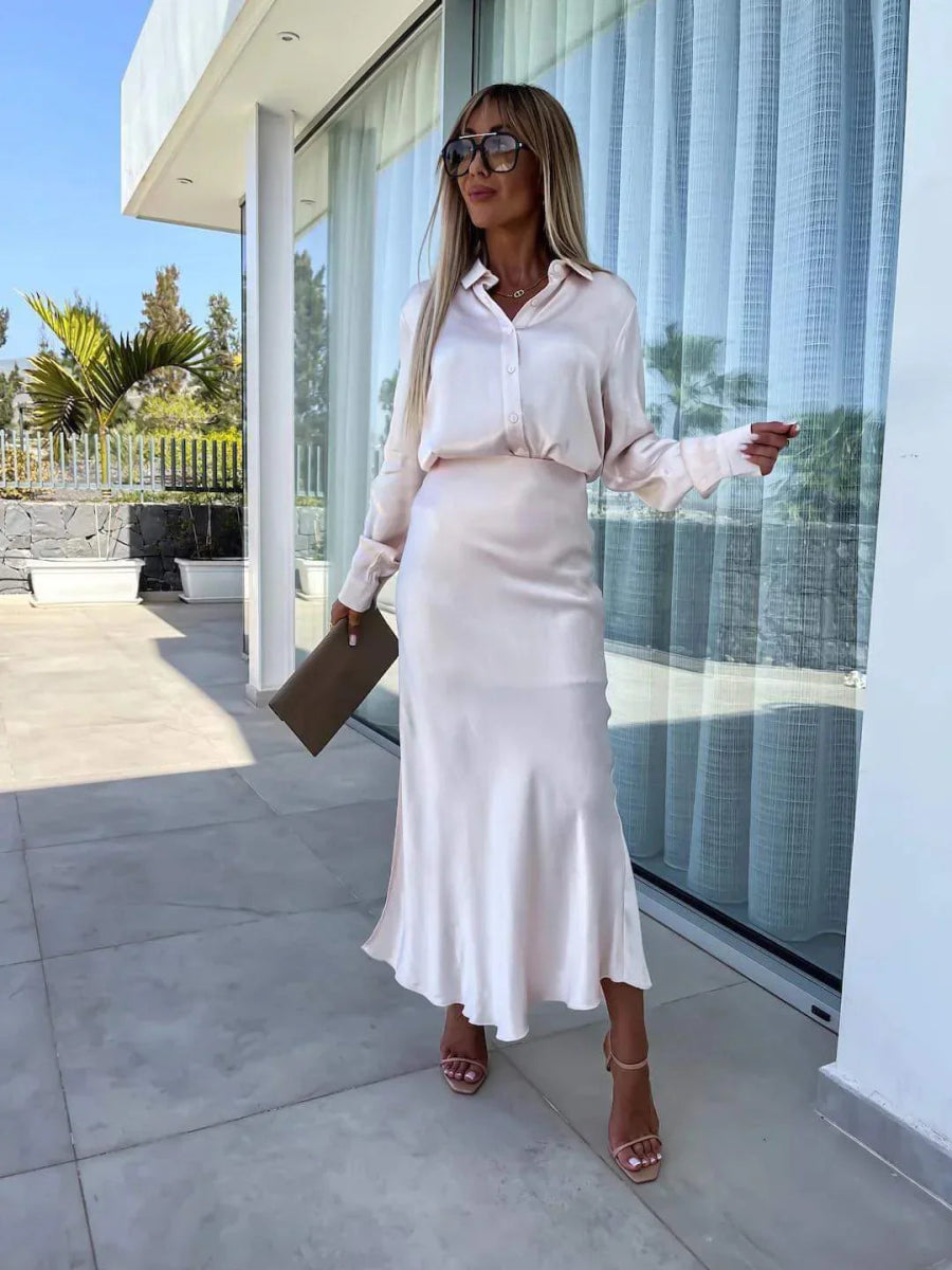 Janice | Satin Co - ord Set - Lune Amsterdam