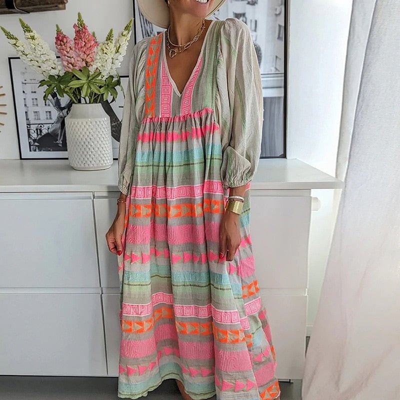 Joceline | Bohemian Maxi Jurk - Lune Amsterdam