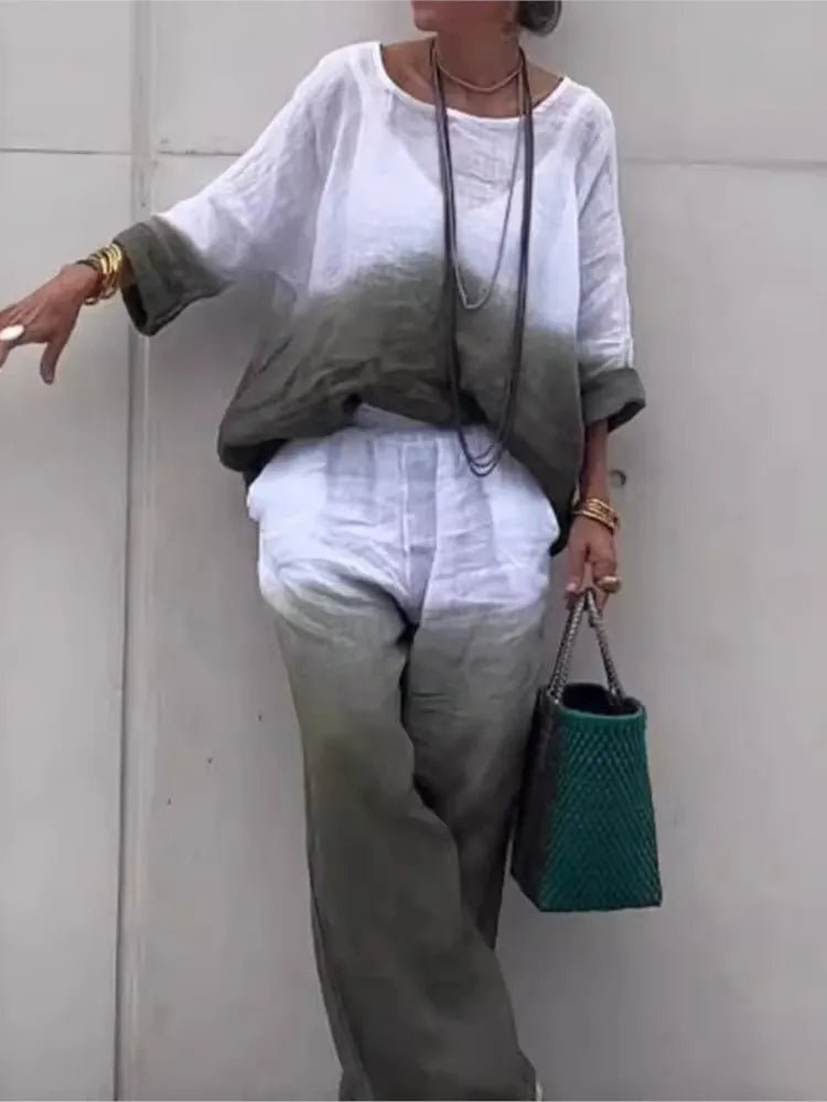 Leona | Linnen Co - ord Set - Lune Amsterdam