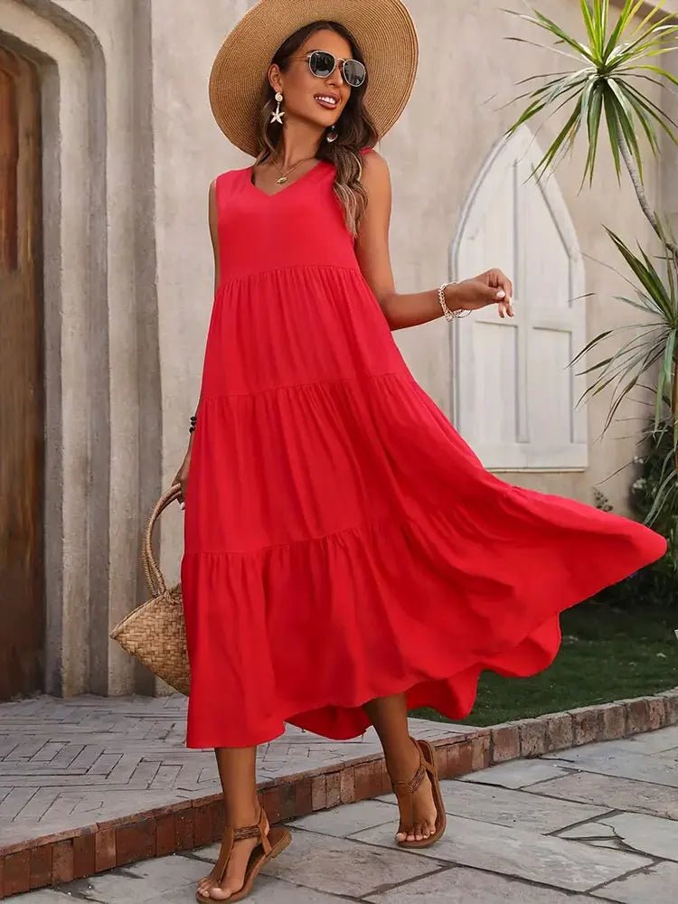 Lina | Maxi Zomer Jurk - Lune Amsterdam