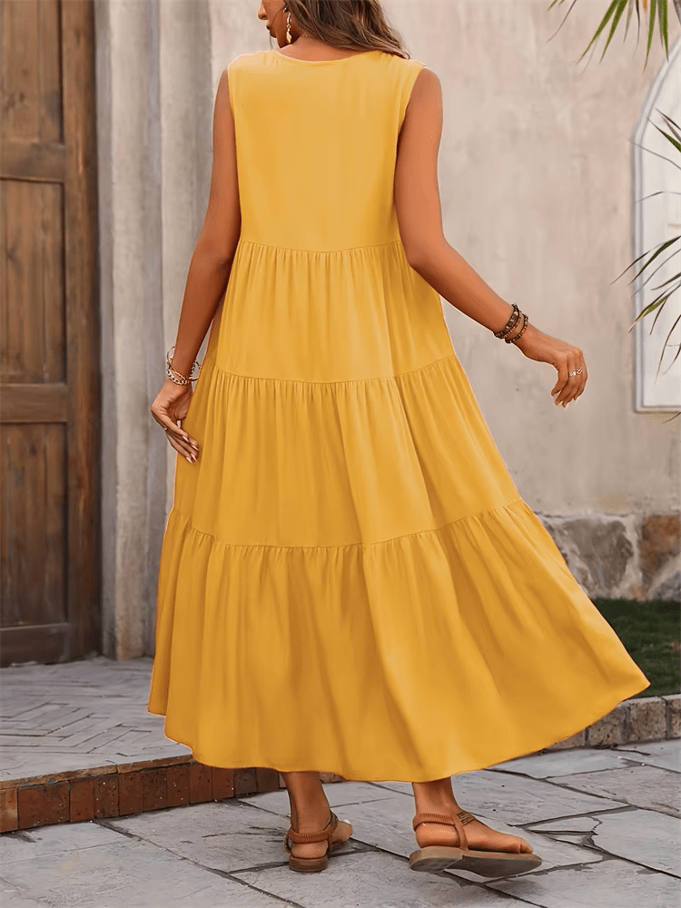 Lina | Maxi Zomer Jurk - Lune Amsterdam