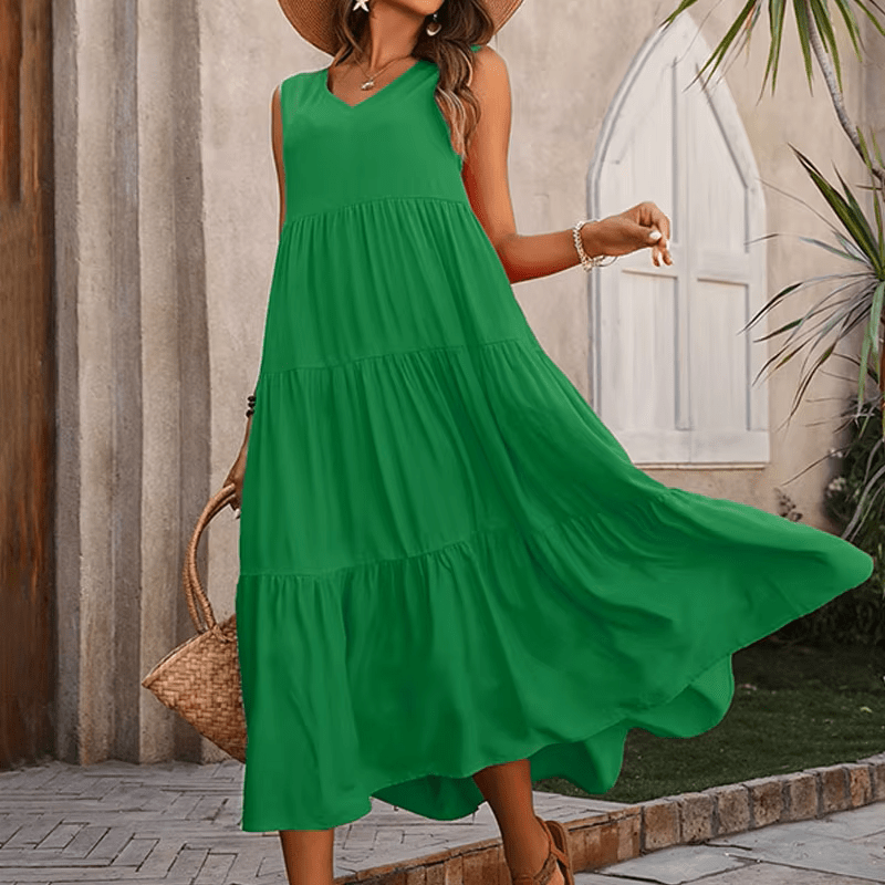 Lina | Maxi Zomer Jurk - Lune Amsterdam