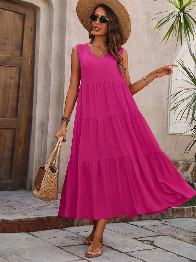 Lina | Maxi Zomer Jurk - Lune Amsterdam