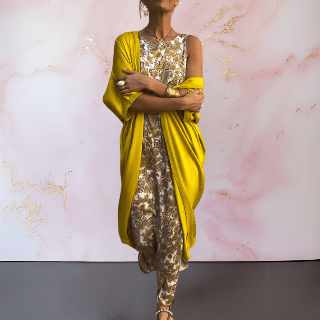 Manon™ | Elegante jurk met vest - Lune Amsterdam