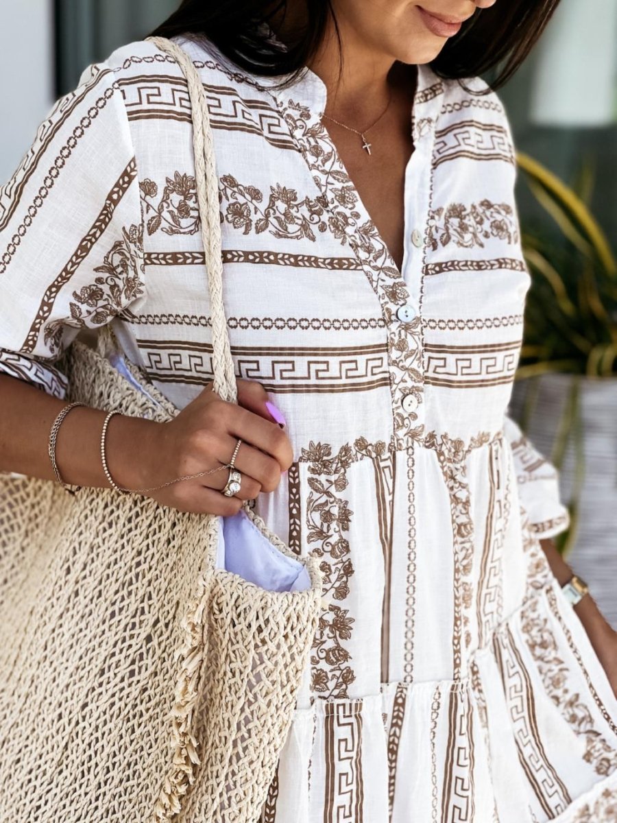 Mona | Bohemian Mini Jurk - Lune Amsterdam