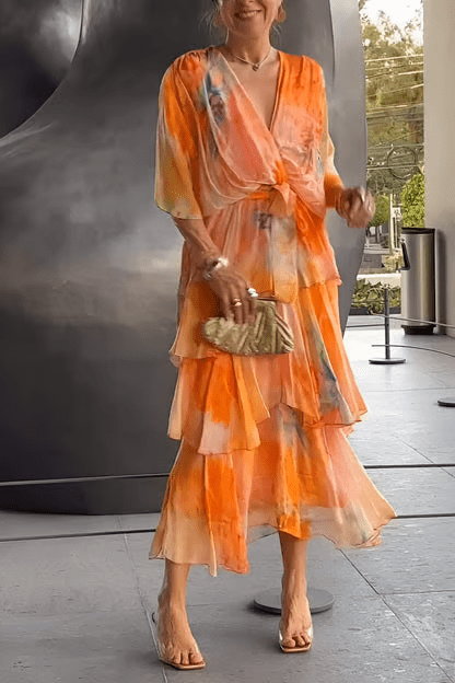 Natasja | Maxi Jurk Elegant - Lune Amsterdam