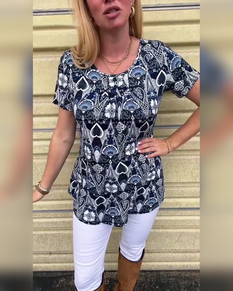 Rita | Retro Zomer T-Shirt - Lune Amsterdam