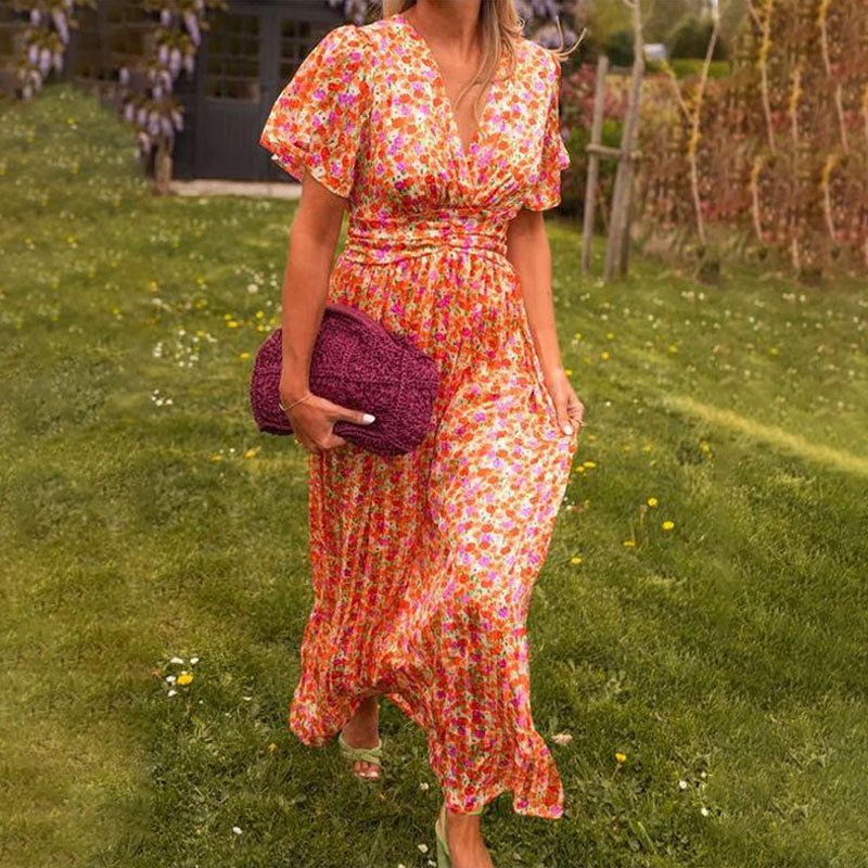 Rowena™ | Zomerjurk met V - hals - Lune Amsterdam