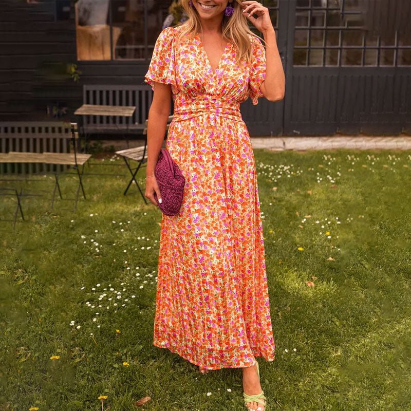 Rowena™ | Zomerjurk met V - hals - Lune Amsterdam